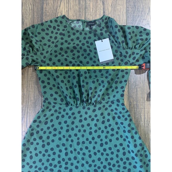 Who What Wear Leopard Print Long Sleeve Boat Neck A-Line Mini Dress X-Small 1020 - Picture 6 of 11